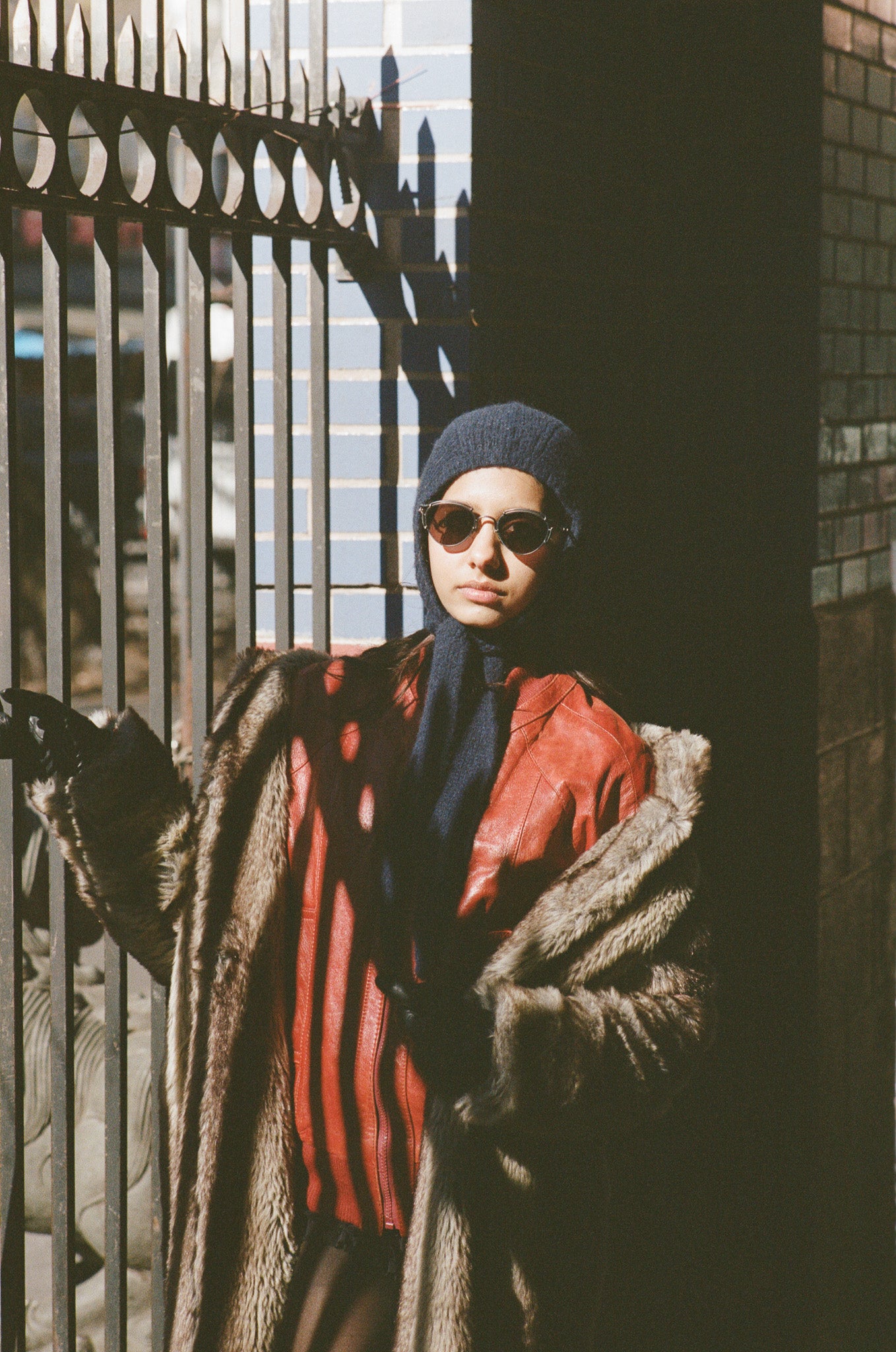 Chrome Brows 1990s Jean-Paul Gaultier Sunglasses with model 2
