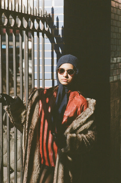 Chrome Brows 1990s Jean-Paul Gaultier Sunglasses with model 2