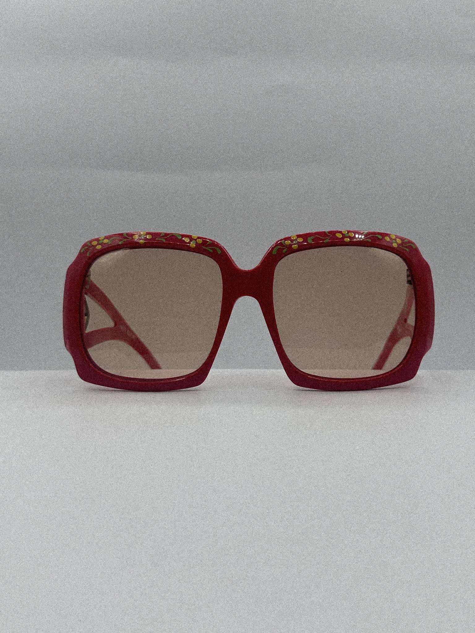 Flowerchild 1970s Solar Hand-painted Sunglasses front side