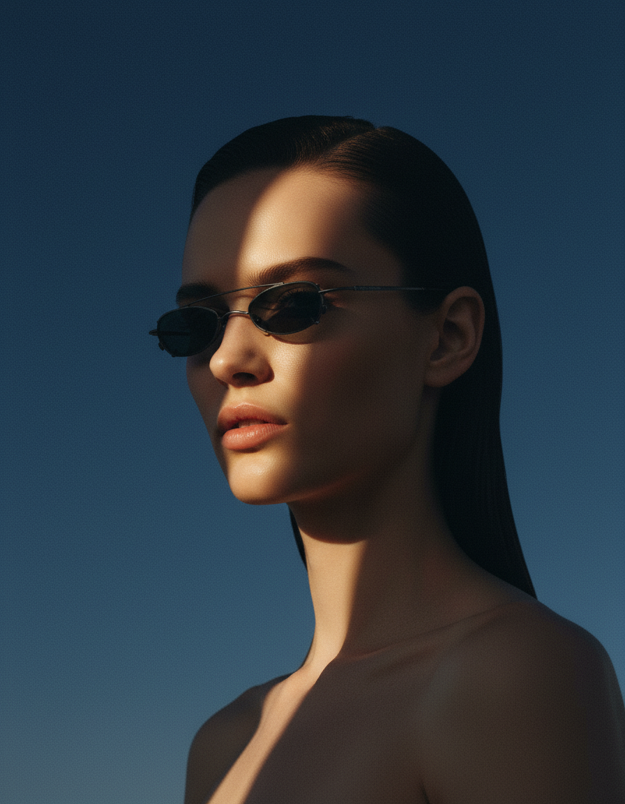 "Futurist Metal" 1980s Pro Design Sunglasses