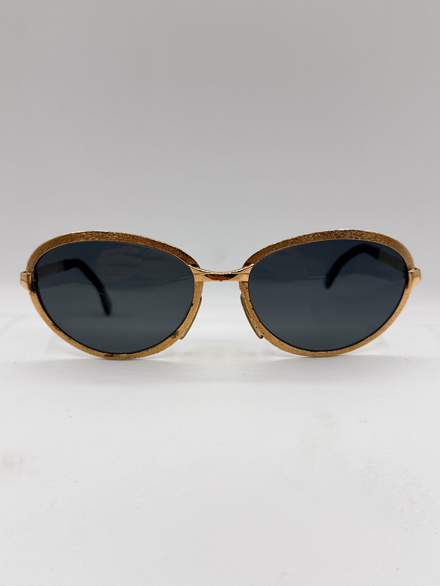 Glamour 1960s Optima gold vintage sunglasses