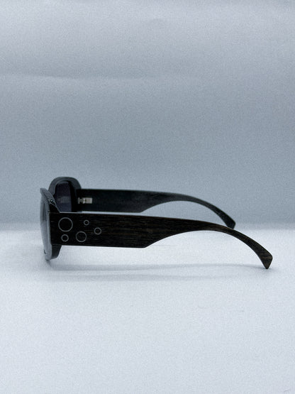 "Abe" 1980s Gold & Wood Paris Sunglasses