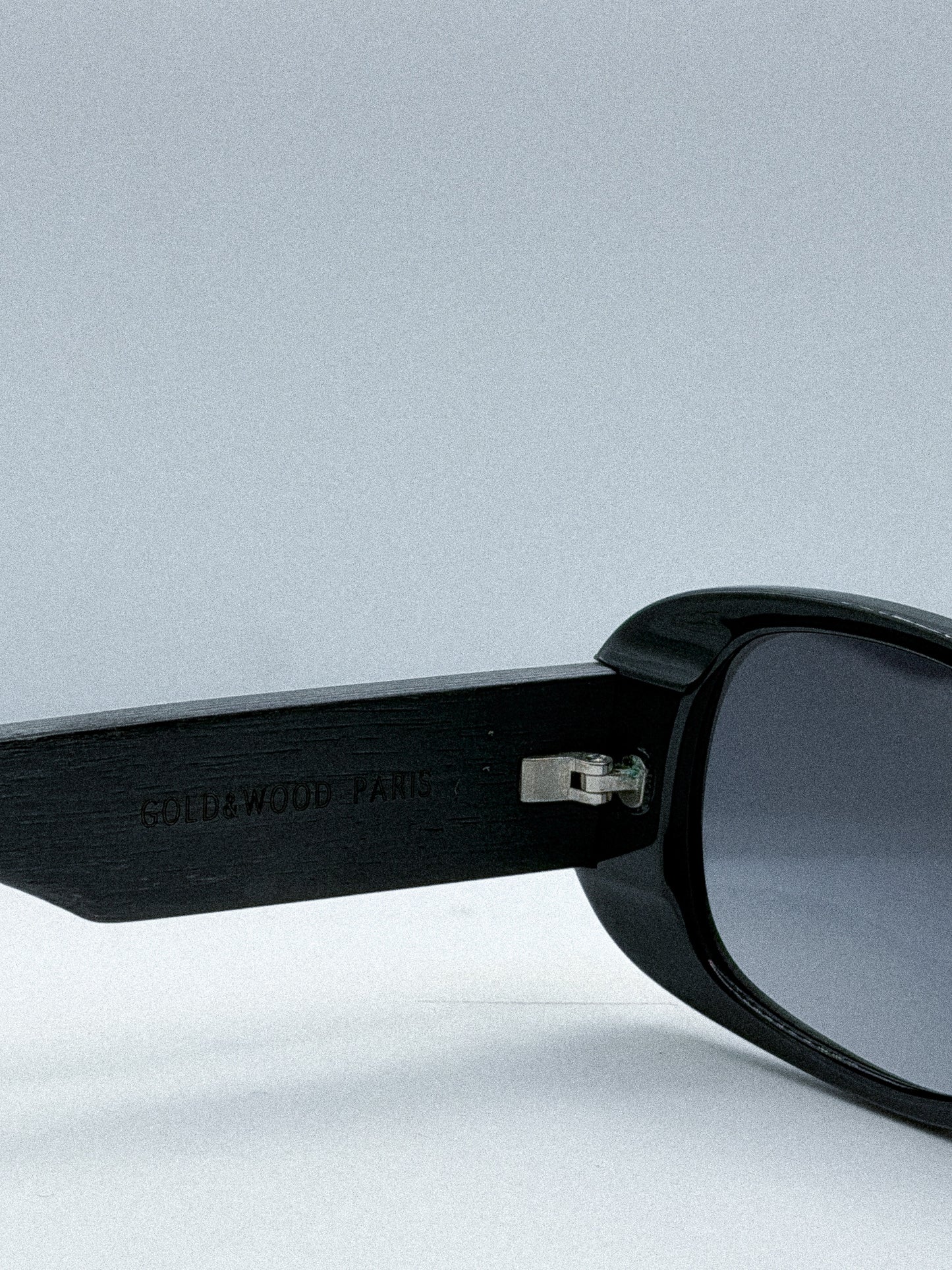 "Abe" 1980s Gold & Wood Paris Sunglasses