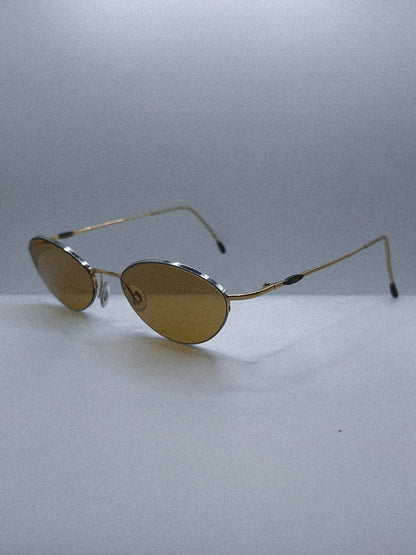 “Sunlit Whisper” 1980s Silhouette Sunglasses
