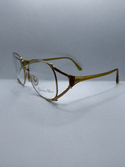 “Golden Contour” 1970s Christian Dior Eyeglasses