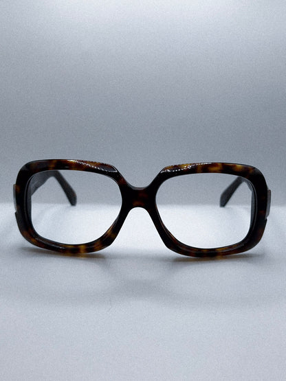 “Amber Sculpt” 1980s Silhouette Eyeglasses