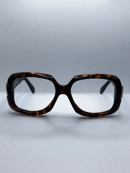 “Amber Sculpt” 1980s Silhouette Eyeglasses