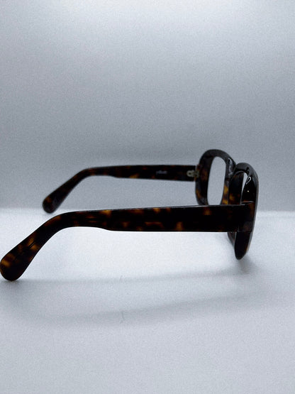 “Amber Sculpt” 1980s Silhouette Eyeglasses