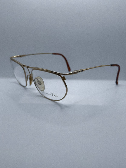 “Golden Unibrow” 1990s Dior Eyeglasses