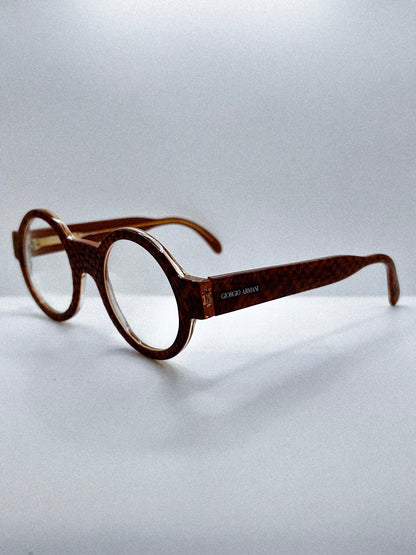 “Scaled Scholar” 1990s Giorgio Armani Eyeglasses