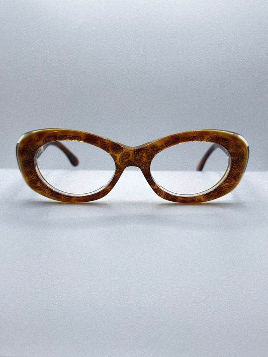 “Paisley Curve” 1990s Nouvelle Vague Eyeglasses