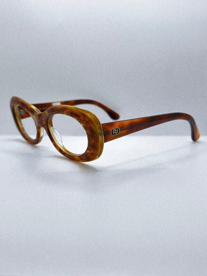 “Paisley Curve” 1990s Nouvelle Vague Eyeglasses