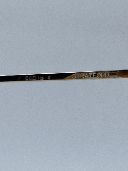 “Amber Horizon” 1980s Peerage Aviator Sunglasses