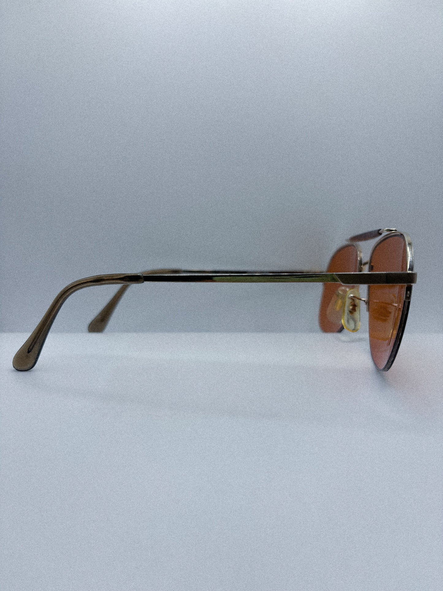 “Amber Horizon” 1980s Peerage Aviator Sunglasses