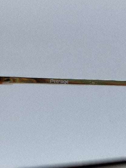 “Amber Horizon” 1980s Peerage Aviator Sunglasses