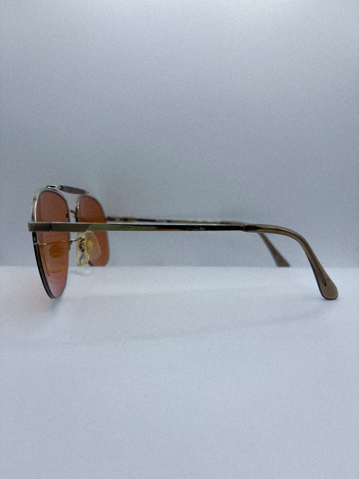 “Amber Horizon” 1980s Peerage Aviator Sunglasses