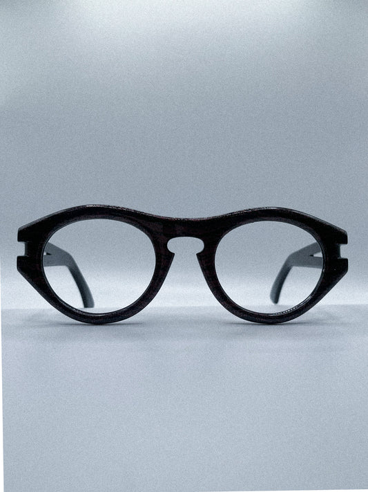 Burgundy Grain | 1990s Esprit Optical Frame