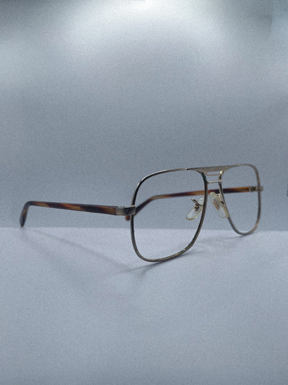 1970s Vintage Aviator Frame | Gold/Tortoise
