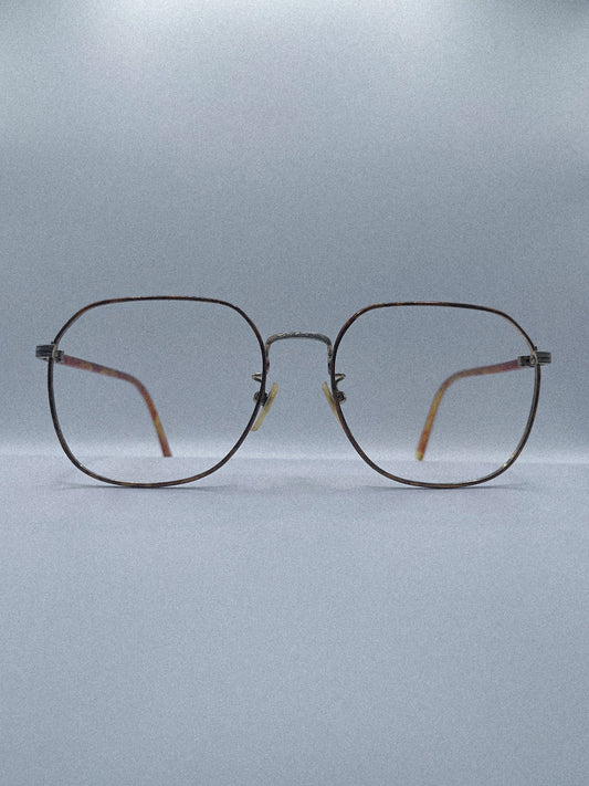 1980s Vintage Oversized Square Sunglasses | Amber Tortoise