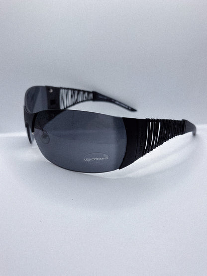 "Jet Black" 1990s Les Copains Sunglasses