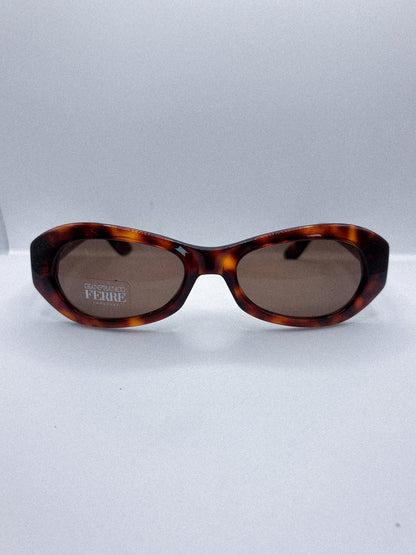 "Tortoise" 1990s Gianfranco Ferre Sunglasses