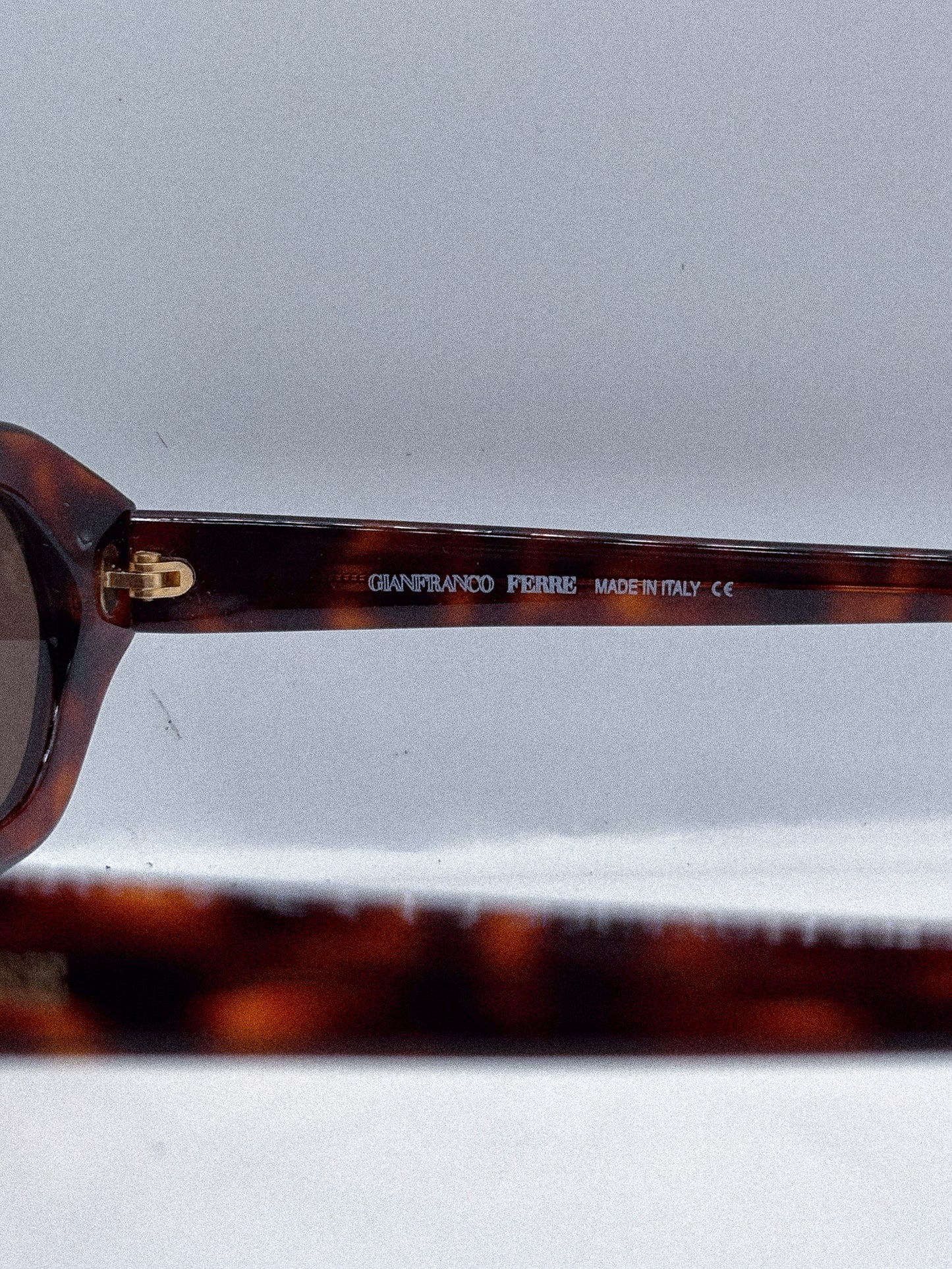 "Tortoise" 1990s Gianfranco Ferre Sunglasses