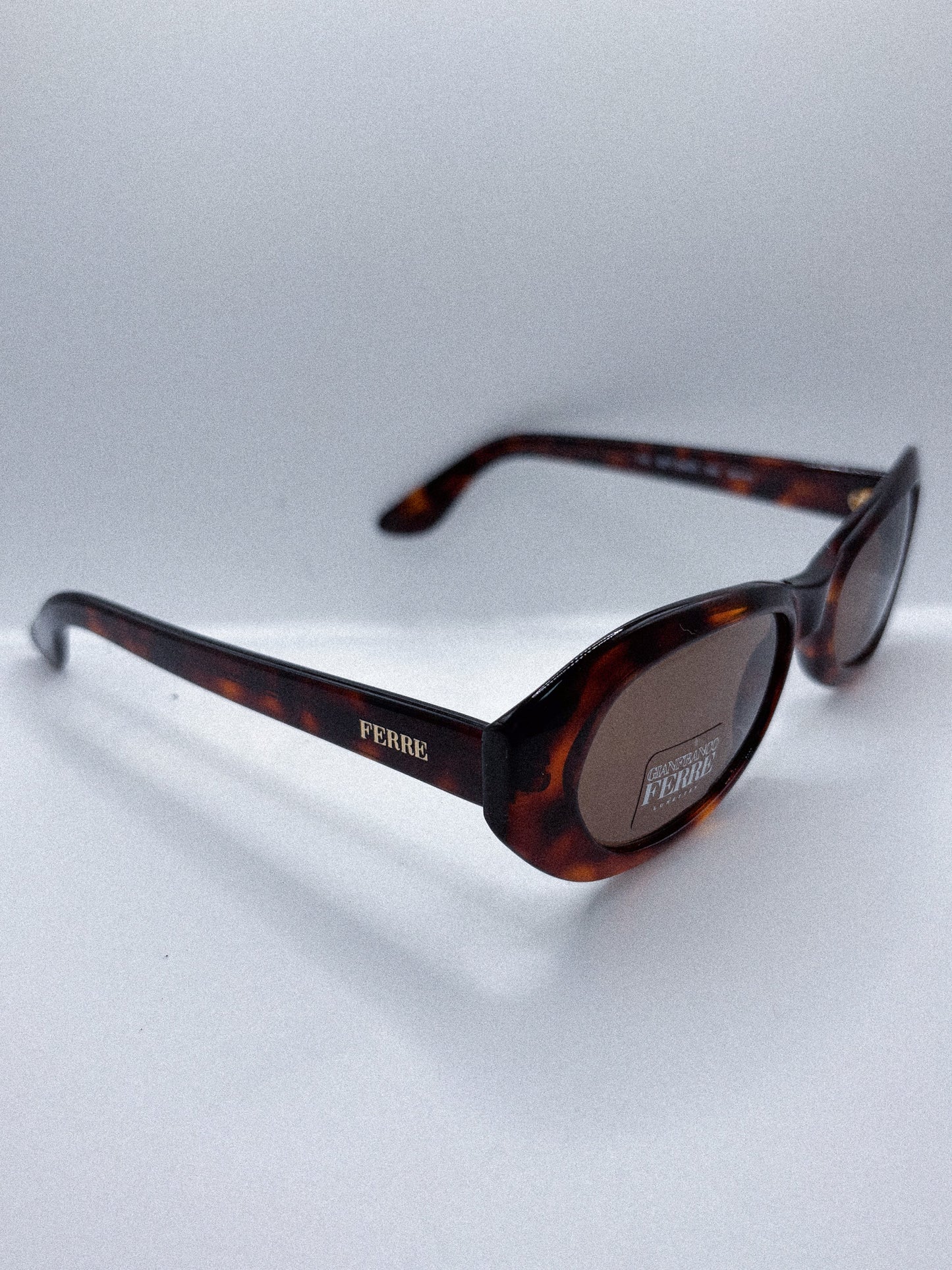 "Tortoise" 1990s Gianfranco Ferre Sunglasses