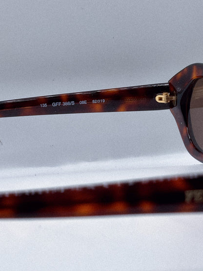 "Tortoise" 1990s Gianfranco Ferre Sunglasses