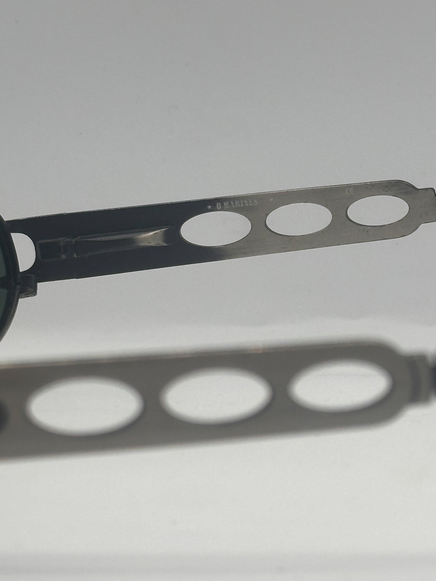 Metal 1990s Marines vintage Sunglasses, inner side