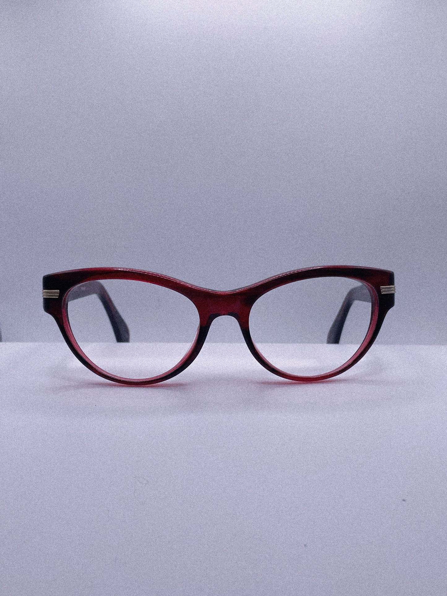 “Crimson Muse” 1980s Oliver Peoples Eyeglasses