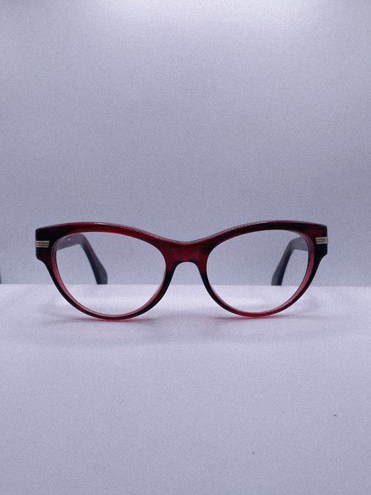 “Crimson Muse” 1980s Oliver Peoples Eyeglasses