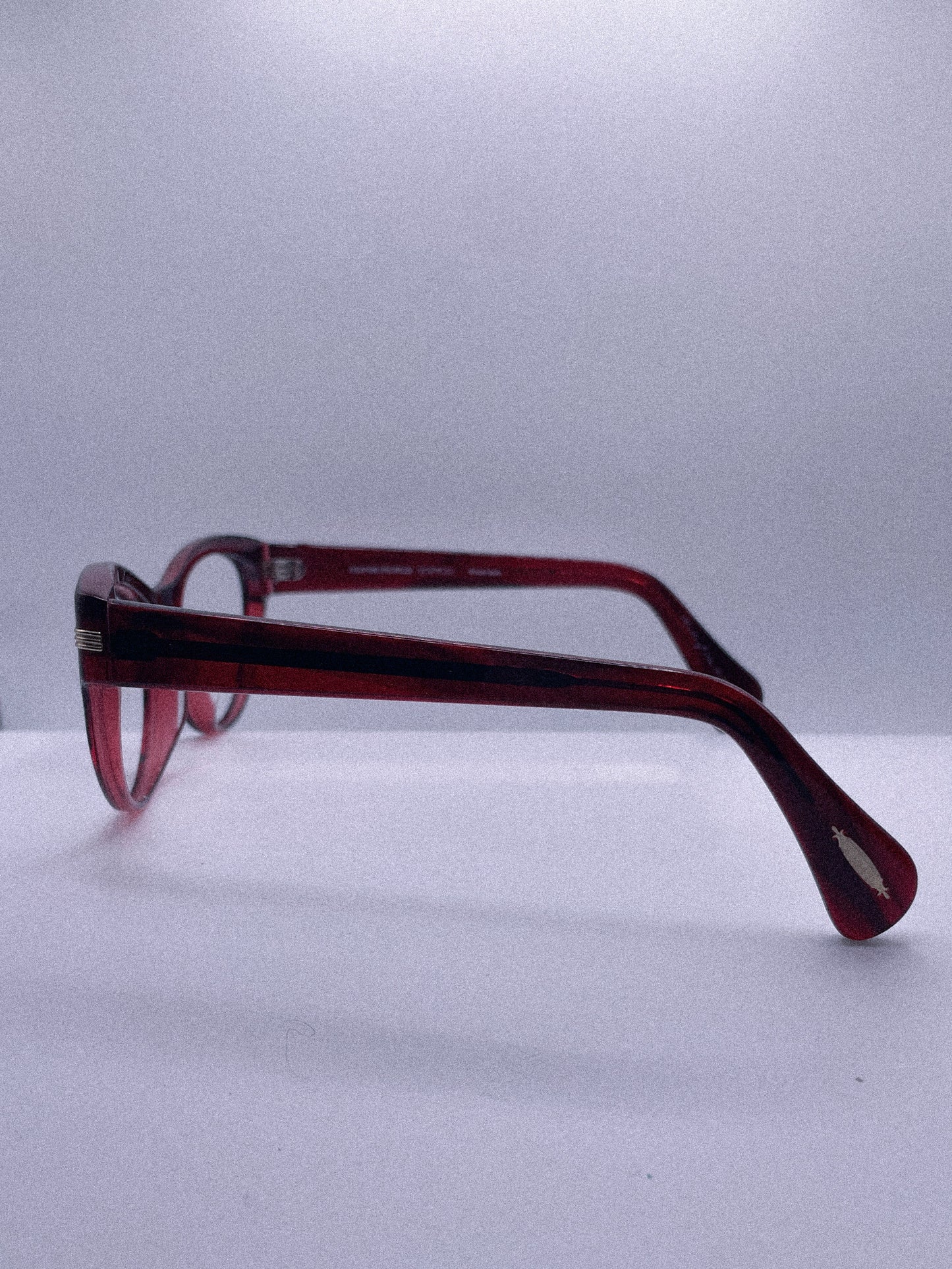 “Crimson Muse” 1980s Oliver Peoples Eyeglasses