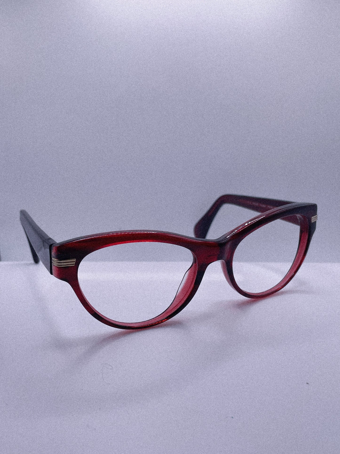 “Crimson Muse” 1980s Oliver Peoples Eyeglasses
