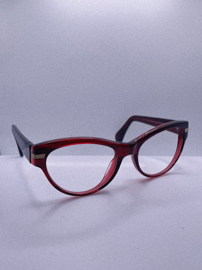 “Crimson Muse” 1980s Oliver Peoples Eyeglasses