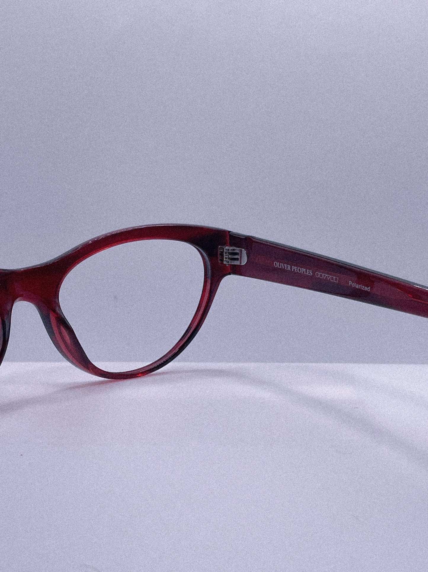 “Crimson Muse” 1980s Oliver Peoples Eyeglasses