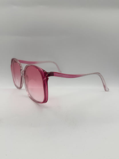 Pink Panther 1980s Pink Oval Sunglasses, left side