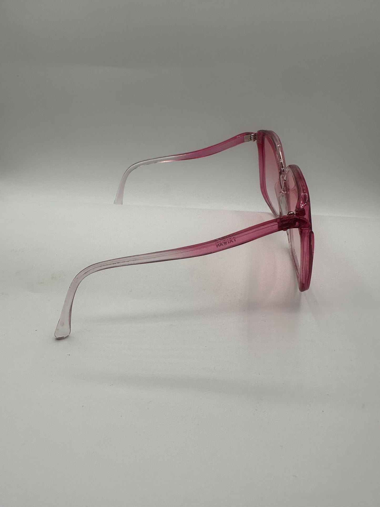 Pink Panther 1980s Pink Oval Sunglasses, right side