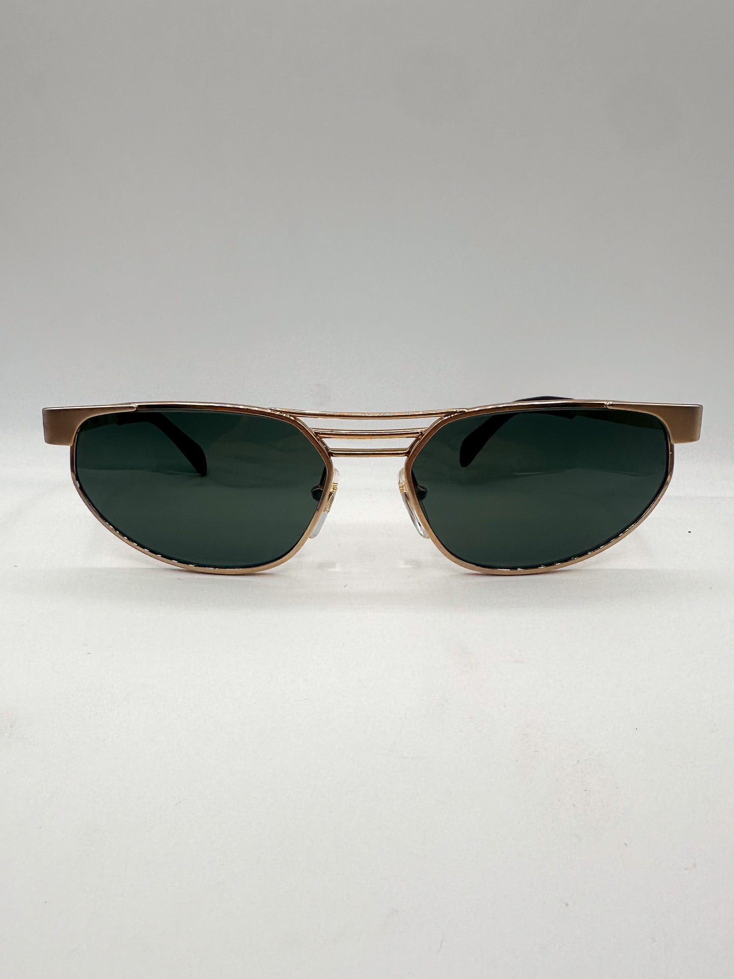 Retro Gold 1980s Alain Mikli vintage glasses gold frame