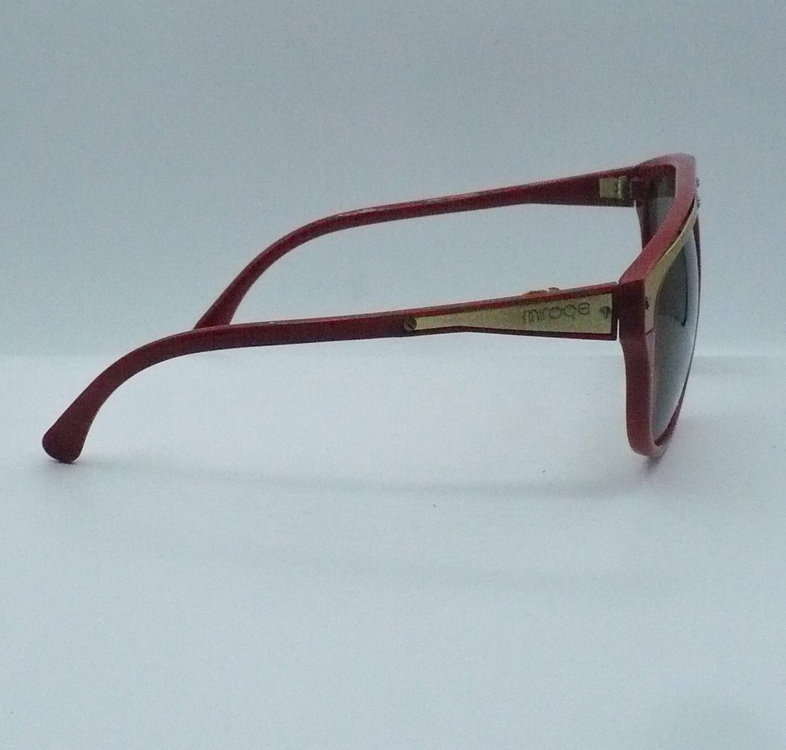 Touch of Red 1980s Mirage Sunglasses right side