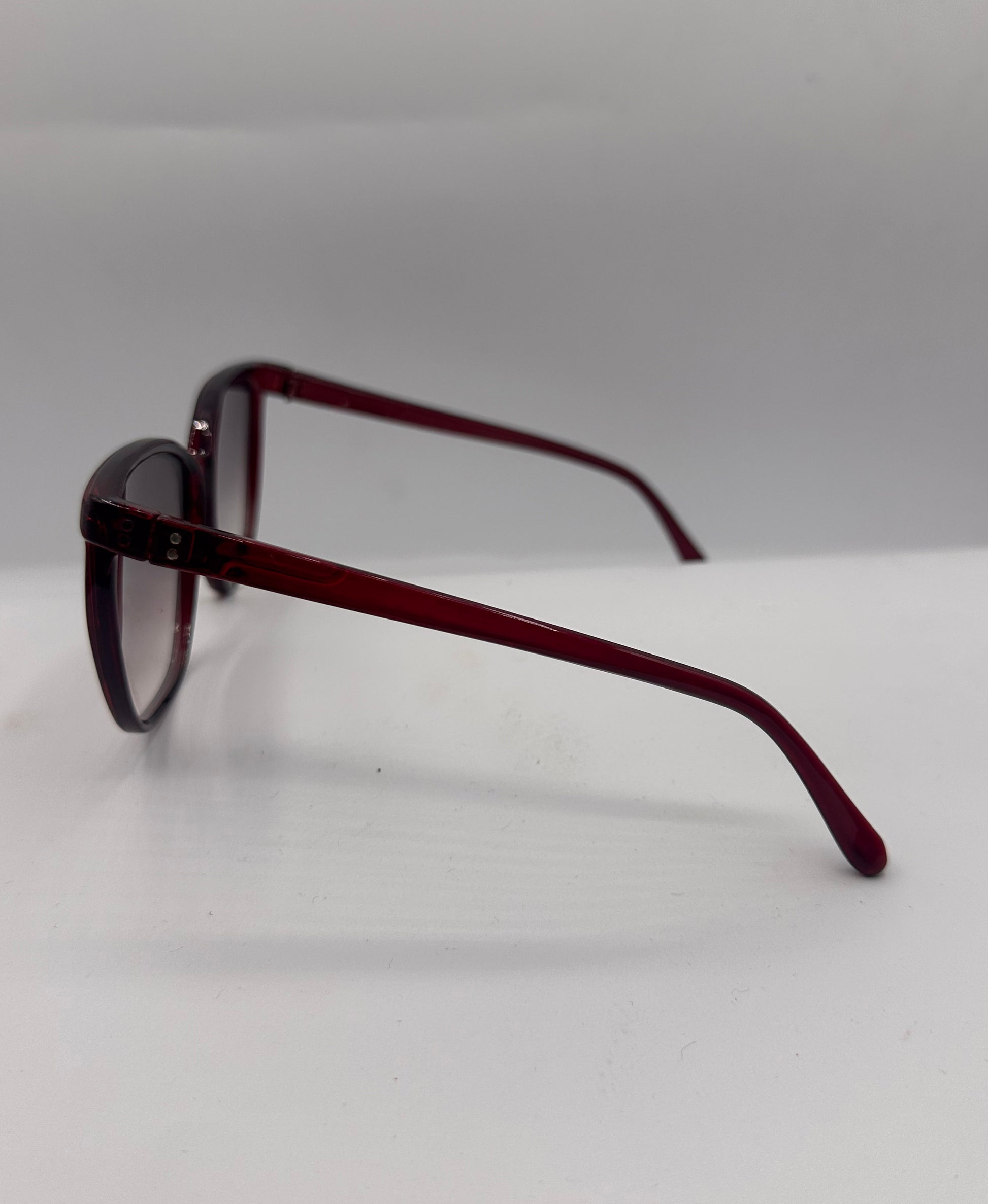 Touch of Red 1980s vintage Sunglasses, left side