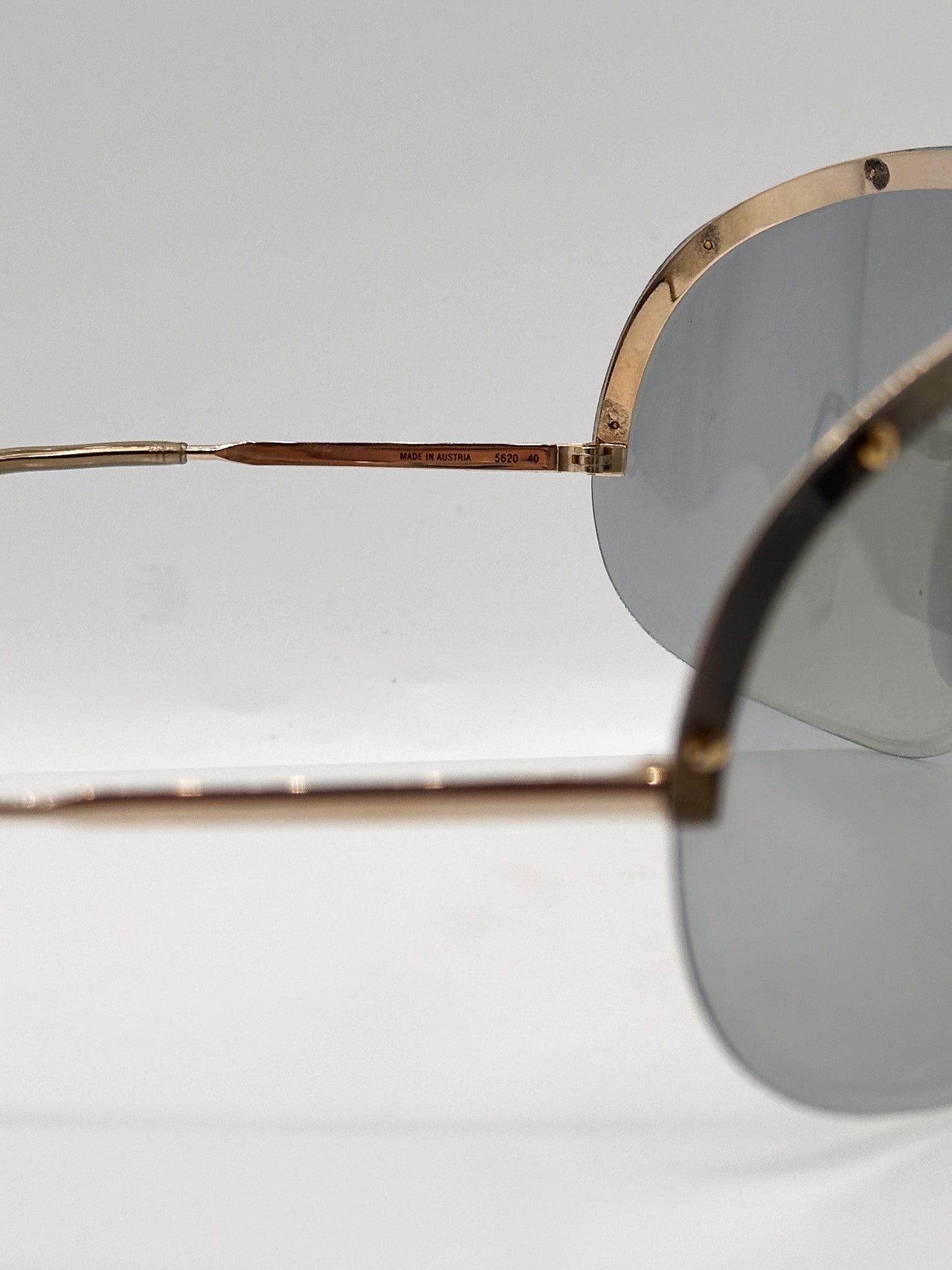 Yoko Ono 1980s Carrera Porsche Design vintage Sunglasses, inner side