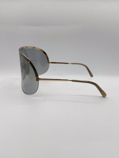 Yoko Ono 1980s Carrera Porsche Design vintage Sunglasses, left side 3